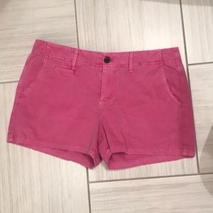 Pink chino shorts